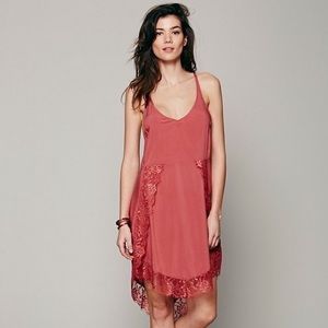 Free People Intimately Free People Eyelashes Lace Mini Slip Dress - XS - BNWT
